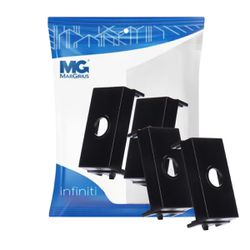 Módulo Saída De Fio 2 Unidades Preto Infiniti Margirius - Broketto Materiais Elétricos