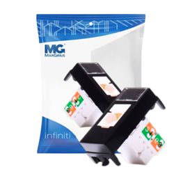Módulo Tomada De Rede Rj45 Cat.5e Preto Infiniti Margirius - Broketto Materiais Elétricos