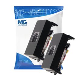 Módulo Tomada Telefone Rj11 4 Fios Preto Infiniti Margirius - Broketto Materiais Elétricos