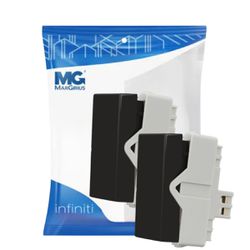 Módulo Interruptor Simples 10a Preto Infiniti Margirius - Broketto Materiais Elétricos