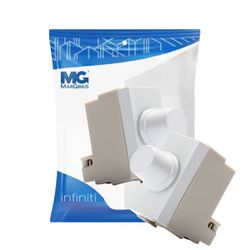 Dimmer De Velocidade/luminosidade Branco Infiniti Margirius - Broketto Materiais Elétricos