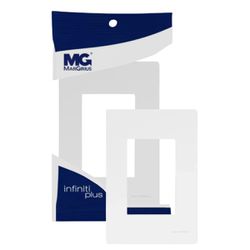 Placa 4x2 3 Postos Branco Infiniti Plus C/ Suporte Margirius - Broketto Materiais Elétricos
