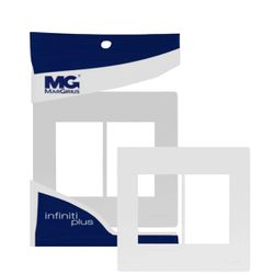 Placa 4x4 6 Postos Branca Infiniti Plus C/ Suporte Margirius - Broketto Materiais Elétricos