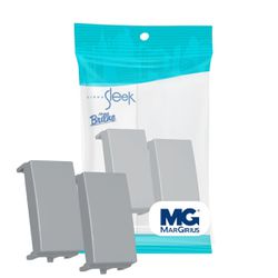 Módulo Cego 2 Unidades Cinza Sleek Margirius - Broketto Materiais Elétricos