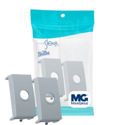 Módulo Saída de fio 2 Unidades Cinza Sleek Margirius - Broketto Materiais Elétricos