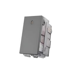 Módulo Interruptor Simples 10A 1 Posto Titânio Aura - Broketto Materiais Elétricos