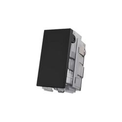 Interruptor Pulsador S/Gravação Carbon Black Aura Margirius - Broketto Materiais Elétricos