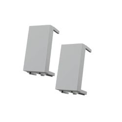 Módulo Cego 2 Unidades Níquel Aura Margirius - Broketto Materiais Elétricos
