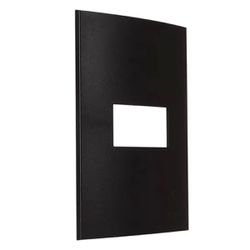 Placa 4x2 1 Posto Preto Fosco Ebony Clean Margirius - Broketto Materiais Elétricos