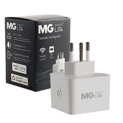 Plug Tomada Inteligente Smart Link 2P+T 10A Margirius - Broketto Materiais Elétricos