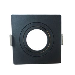 Spot Embutir Teto Mr11 Quadrado Plano Mini Dicroica Preto - Broketto Materiais Elétricos