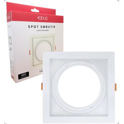 Spot De Embutir AR111 Quadrado Recuado Branco - Broketto Materiais Elétricos