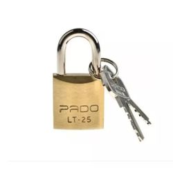 Cadeado De Latão 25mm Pado - Broketto Materiais Elétricos