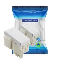 Módulo Interruptor Simples Branco Tramontina liz - Broketto Materiais Elétricos