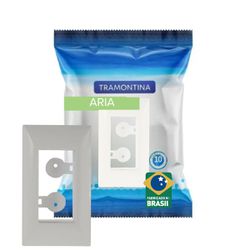 Placa P/ Móveis Branco 1 Posto Aria Tramontina - Broketto Materiais Elétricos