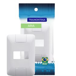 Placa 1 Posto 4x2 Branca Aria Tramontina - Broketto Materiais Elétricos