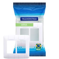 Placa 4x4 Branca 6 Postos Aria Tramontina - Broketto Materiais Elétricos