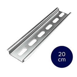 Trilho Din Metálico 20cm Para Quadro De Disjuntores - Broketto Materiais Elétricos
