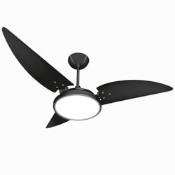 Ventilador de Teto Ventex Maragogi Led 3 Pás Preto 127V - Broketto Materiais Elétricos