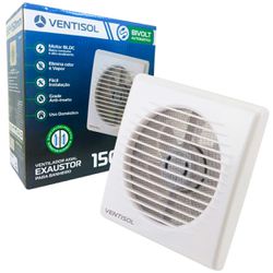Exaustor Para Banheiro Ventilador Axial 150mm Bivolt Ventisol - Broketto Materiais Elétricos