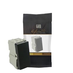 Módulo Interruptor Simples 10a Preto Refinatto Weg - Broketto Materiais Elétricos