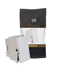Módulo Interruptor Paralelo 10a Branco Weg Refinatto - Broketto Materiais Elétricos