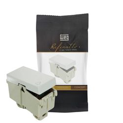 Módulo Interruptor Pulsador Campainha Branco Weg Refinatto - Broketto Materiais Elétricos