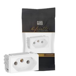 Módulo Tomada 2p+t 20a Branco Weg Refinatto - Broketto Materiais Elétricos
