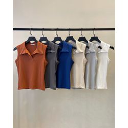 Polo Canelada Bege - Brullê Modas