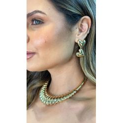 Max Chocker Ondas 115004 Dourado - 3884958006201 - B.S ACESSORIOS E PRESENTES