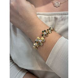 Brac Flores 105043 Dourado - 3885107006201 - B.S ACESSORIOS E PRESENTES