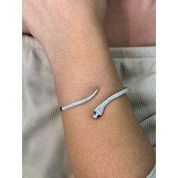 Bracelete Cobra Crav 2450051 Prata - 3885150012701 - B.S ACESSORIOS E PRESENTES