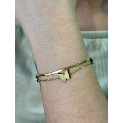Puls Dupla Borboleta Dourado - 3885734006201 - B.S ACESSORIOS E PRESENTES