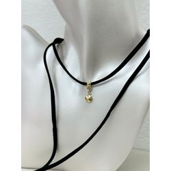 Chocker Camurça Pin - 3886712011401 - B.S ACESSORIOS E PRESENTES