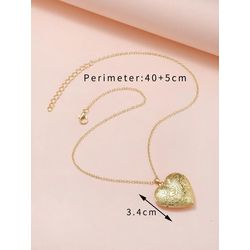 Colar Relicário Det Flor Dourado - 3886719006201 - B.S ACESSORIOS E PRESENTES