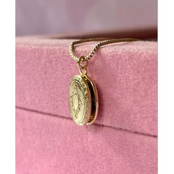 Colar Relicário Det Oval Dourado - 3886721006201 - B.S ACESSORIOS E PRESENTES