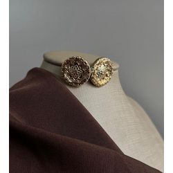 Brinco Redondo Mandala Dourado - 3886717006201 - B.S ACESSORIOS E PRESENTES