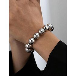 Pulseira Big Esfera Prata - 3886723012701 - B.S ACESSORIOS E PRESENTES