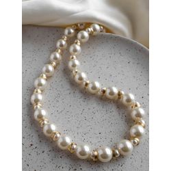 Colar Pérola Det Dourado - 3886728011401 - B.S ACESSORIOS E PRESENTES