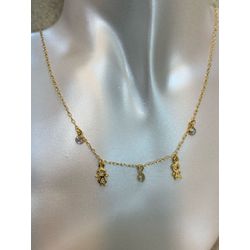 Colar Casal Pin Brilho Dourado - 3886743006201 - B.S ACESSORIOS E PRESENTES