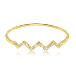 Bracelete Zig Crav 215174 Dourado - 3885140006201 - B.S ACESSORIOS E PRESENTES