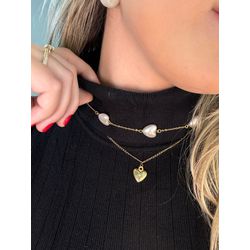 Cl Dupl Corações Pér E Dou Dourado - 3887796006201... - B.S ACESSORIOS E PRESENTES