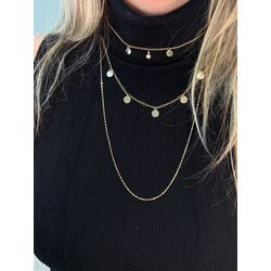 Cl Dupl Gravat Mini Corações Dourado - 38877980062... - B.S ACESSORIOS E PRESENTES