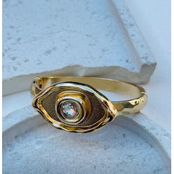 Bracelete Olho Pq 275006 Dourado - 3885149006201 - B.S ACESSORIOS E PRESENTES