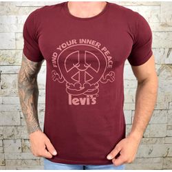 Camiseta Levis vinho DFC⬛⭐ - 2486 - VITRINE SHOPS