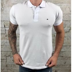 Polo TH Branco Detalhe Gola ⬛⭐ - B-1363 - VITRINE SHOPS