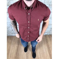Camisa manga Curta PRL vinho - 030 - VITRINE SHOPS