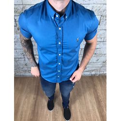 Camisa manga Curta PRL azul bic - 061 - VITRINE SHOPS