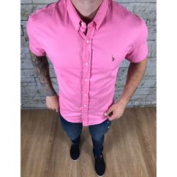 Camisa manga Curta PRL rosa - 064 - VITRINE SHOPS