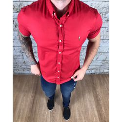 Camisa manga Curta PRL vermelho escuro - 079 - VITRINE SHOPS